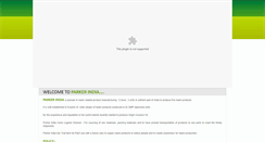 Desktop Screenshot of parker-india.com